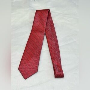 Stacy Adam’s Microfiber Extra Long Red Striped Tie